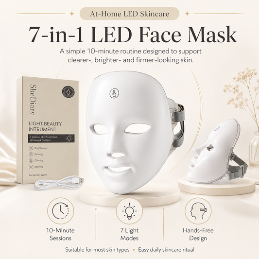 Zenoira Glow Mask™ | 7-Colour LED Light Therapy Face Mask + Brightening Serum Kit